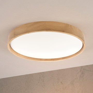 Brilagi - Candeeiro de tecto LED MANAROLA PLAIN LED/36W/230V 3000K Ø 48 cm carvalho