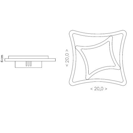 Brilagi - Candeeiro de tecto LED MODERN MINI/24W/230V 3000/4000/6000K