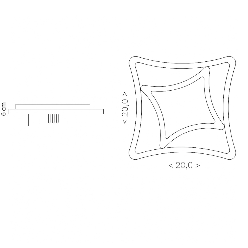 Brilagi - Candeeiro de tecto LED MODERN MINI/24W/230V 3000/4000/6000K