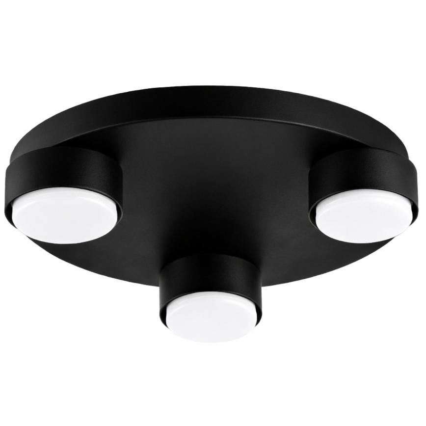 Brilagi - Candeeiro de tecto LED MONO 3xGX53/12W/230V Ø 30 cm preto