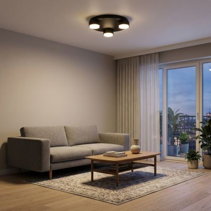 Brilagi - Candeeiro de tecto LED MONO 3xGX53/12W/230V Ø 30 cm preto