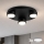 Brilagi - Candeeiro de tecto LED MONO 3xGX53/30W/230V diâmetro 30 cm preto