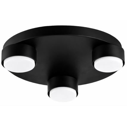 Brilagi - Candeeiro de tecto LED MONO 3xGX53/30W/230V diâmetro 30 cm preto