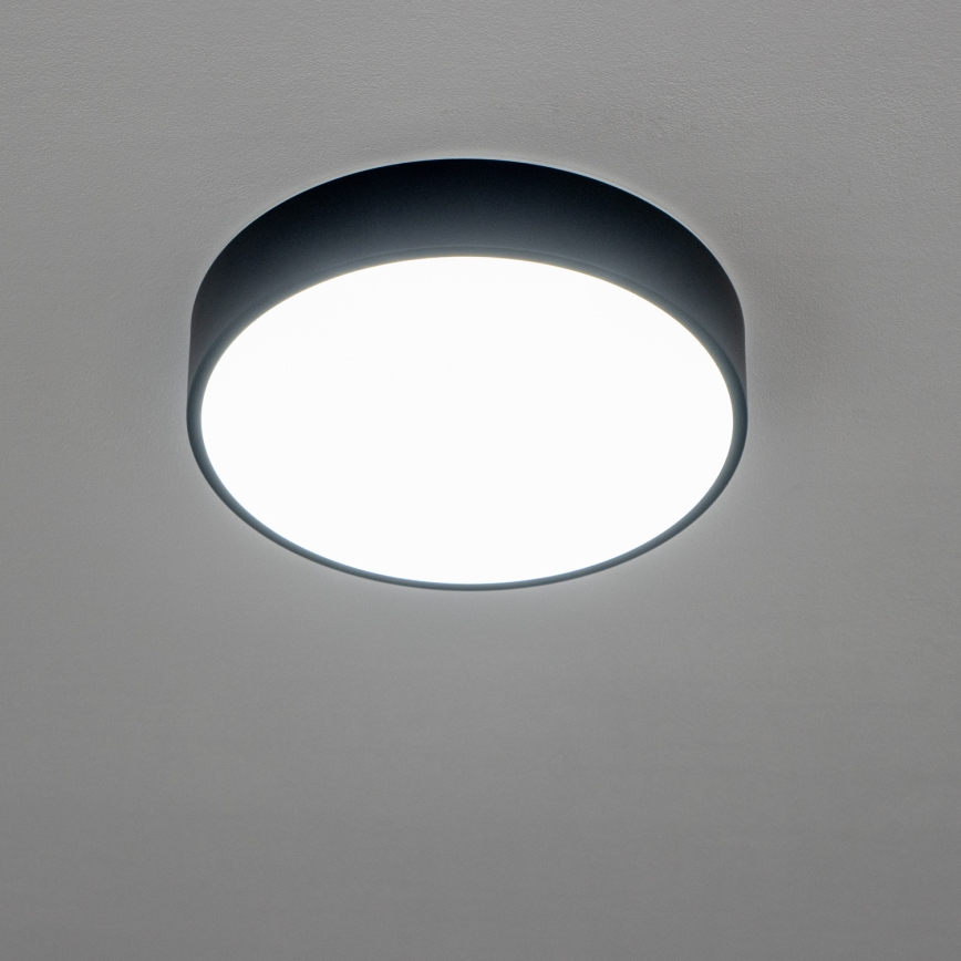 Brilagi - Candeeiro de tecto LED para casa de banho POOL LED/24W/230V 3000/4000/5500K Ø 30 cm IP54 preto