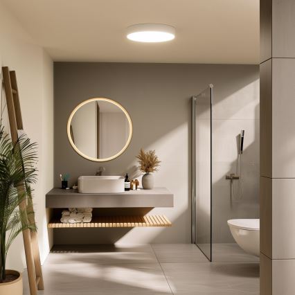 Brilagi - Plafon LED de tecto para casa de banho POOL LED/36W/230V 3000/4000/5500K Ø 40 cm IP54 branco