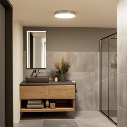 Brilagi - Candeeiro LED de tecto para casa de banho POOL LED/36W/230V 3000/4000/5500K Ø 40 cm IP54 cromado mate