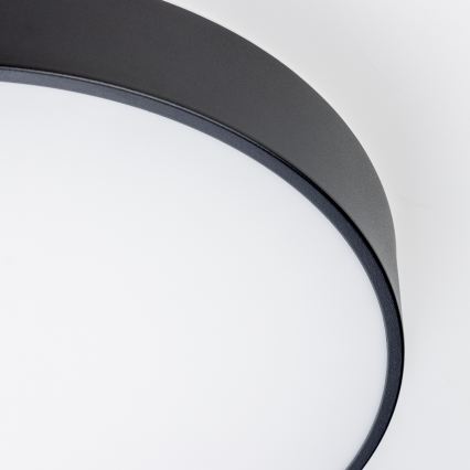Brilagi - Luminária LED de teto para casa de banho POOL LED/36W/230V 3000/4000/5500K Ø 40 cm IP54 preta