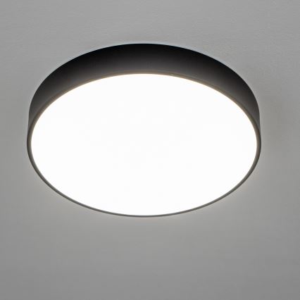 Brilagi - Luminária LED de teto para casa de banho POOL LED/36W/230V 3000/4000/5500K Ø 40 cm IP54 preta