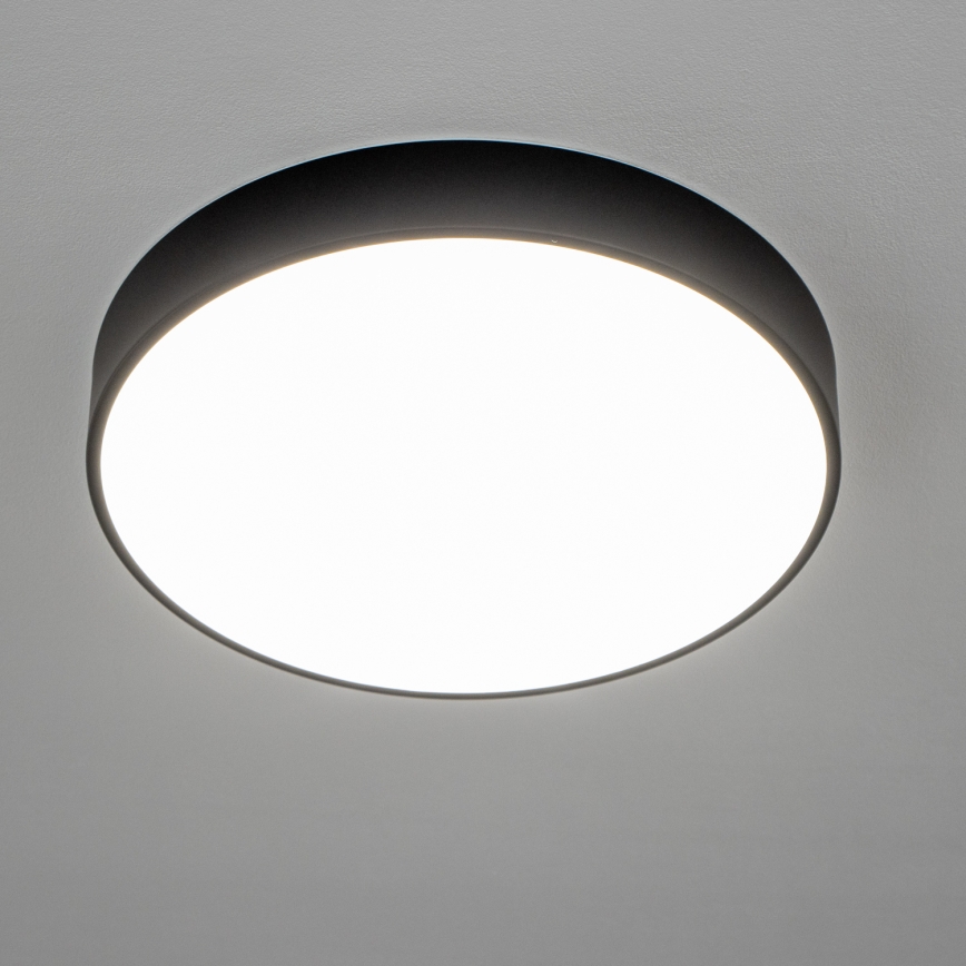 Brilagi - Luminária LED de teto para casa de banho POOL LED/36W/230V 3000/4000/5500K Ø 40 cm IP54 preta