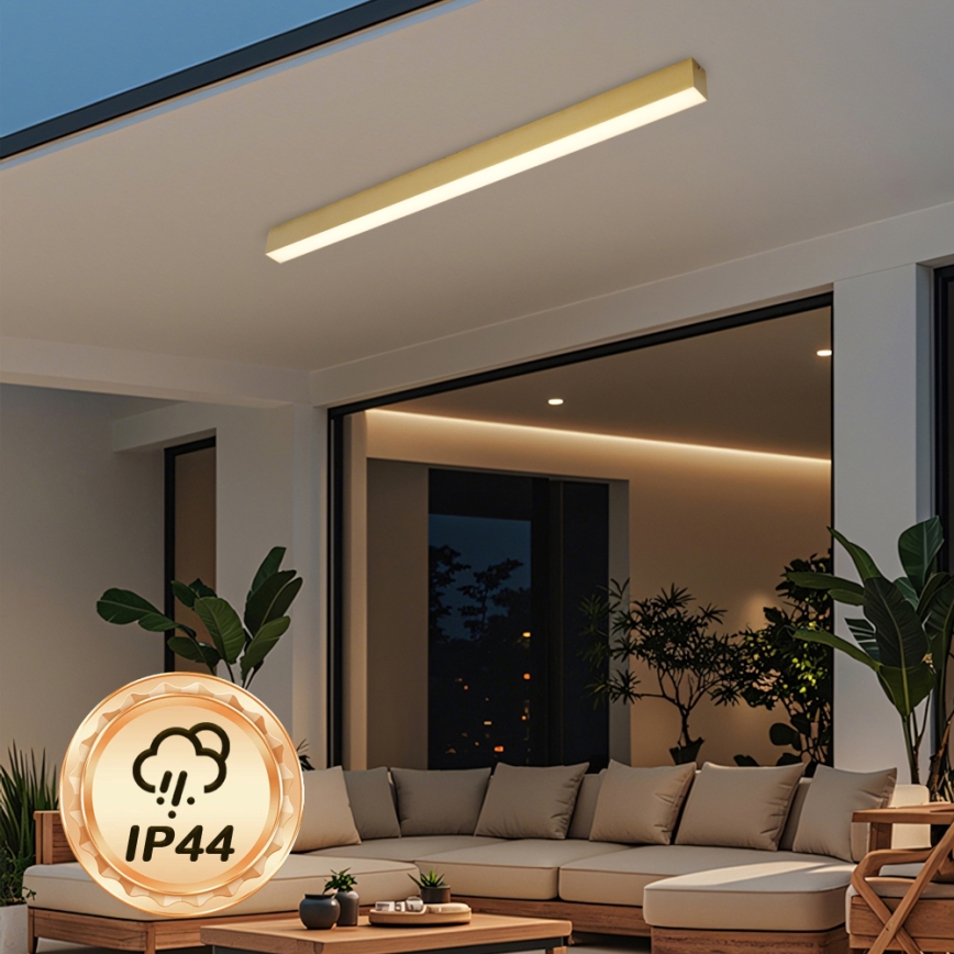 Brilagi - Plafon de tecto LED para casa de banho SLEEKLINE LED/40W/230V 3000/4500/6000K dourado IP44