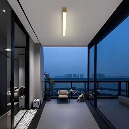 Brilagi - Plafon de tecto LED para casa de banho SLEEKLINE LED/40W/230V 3000/4500/6000K dourado IP44