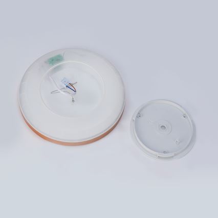 Brilagi - Candeeiro de teto LED para casa de banho ULTRA SLIM LED/18W/230V Ø 30 cm ouro rosé IP54