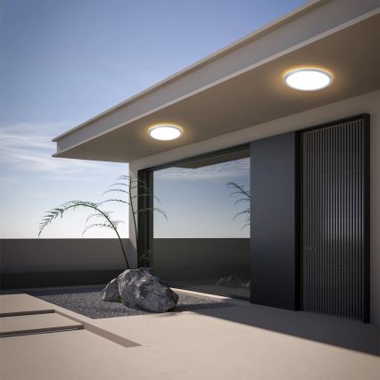 Brilagi - Candeeiro de teto para casa de banho Ultra Slim LED/18W/230V Ø 30 cm prateado IP54