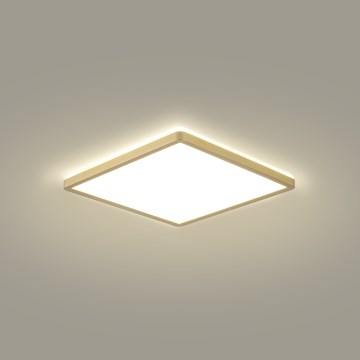 Brilagi - Candeeiro de tecto LED para casa de banho ULTRA SLIM LED/18W/230V 30x30 cm dourado IP54