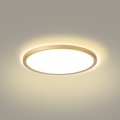 Brilagi - Candeeiro de tecto LED para casa de banho ULTRA SLIM LED/18W/230V Ø 30 cm dourado IP54