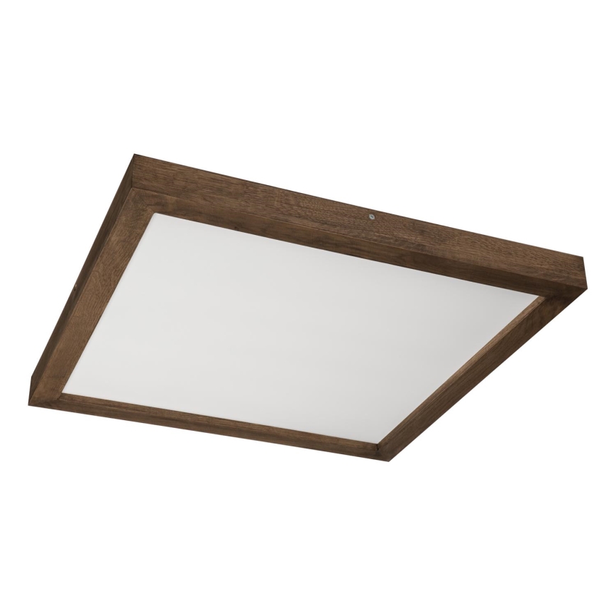 Brilagi - Candeeiro de tecto LED para casa de banho WOODY FRAME LED/40W/230V 60x60 cm IP44, acabamento carvalho/ nogueira