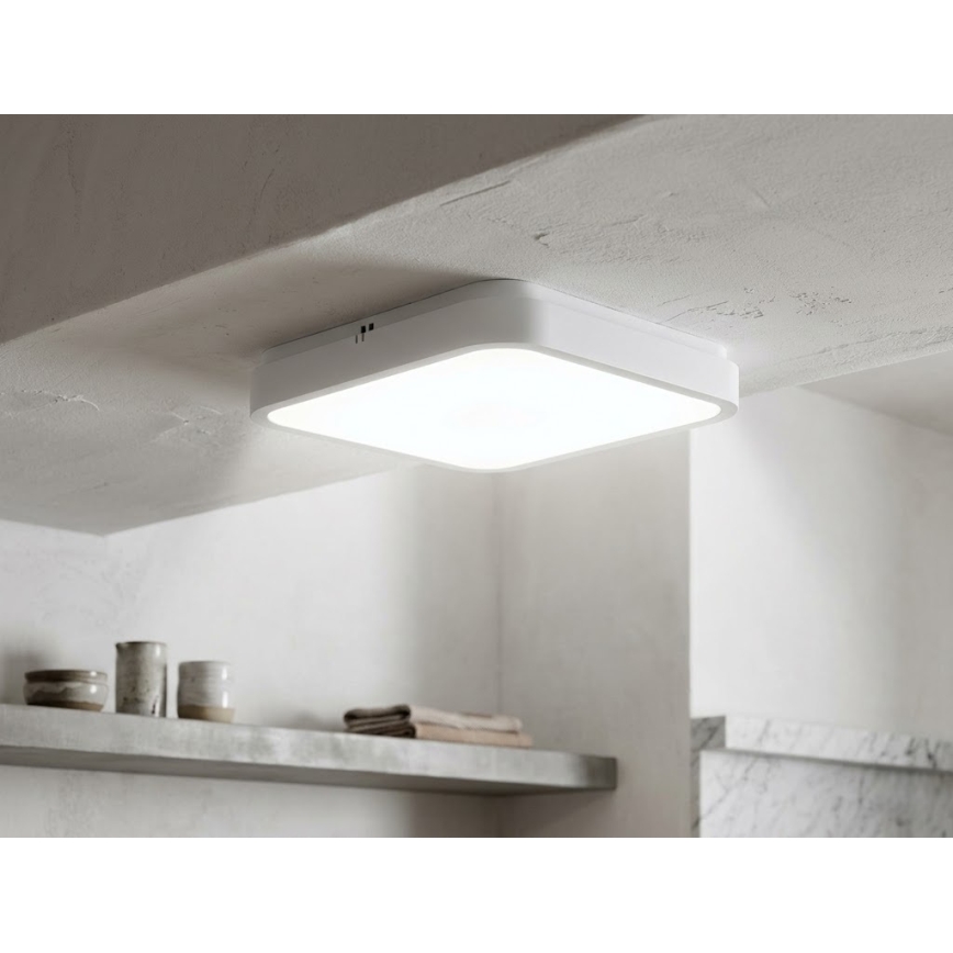 BRILAGI - Candeeiro de tecto LED para casa de banho ZENNA LED/24W/230V 34,5x34,5 cm IP44 branco