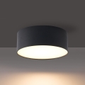 BRILAGI - Candeeiro de tecto LED para exterior FORIS LED/14W/230V Ø 12 cm preto IP44
