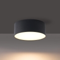 BRILAGI - Candeeiro de tecto LED para exterior FORIS LED/9W/230V, diâmetro 9 cm, preto, IP44