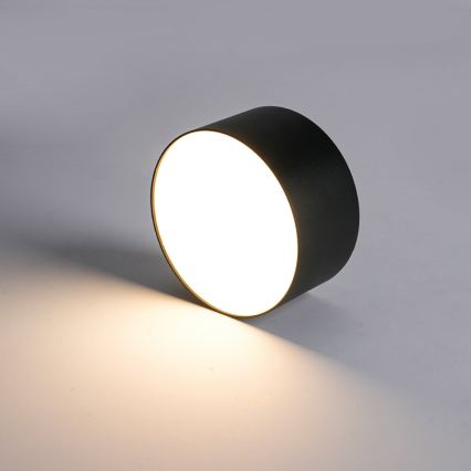 BRILAGI - Candeeiro de tecto LED para exterior FORIS LED/9W/230V, diâmetro 9 cm, preto, IP44