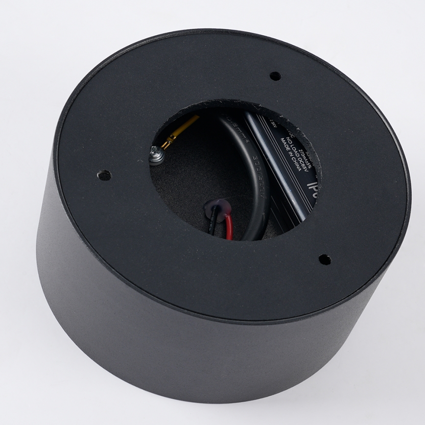BRILAGI - Candeeiro de tecto LED para exterior FORIS LED/9W/230V, diâmetro 9 cm, preto, IP44