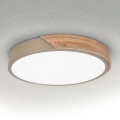 BRILAGI - Candeeiro de tecto LED PILANA LED/24W/230V carvalho/bege Ø 30 cm