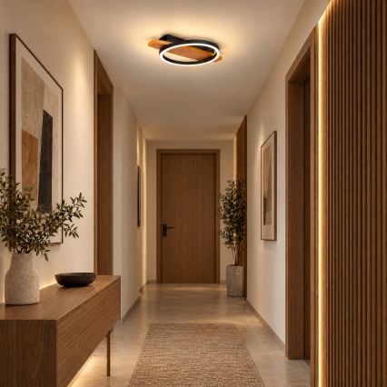 BRILAGI - Candeeiro de tecto LED PLANK LED/16W/230V 4000K 30x40 cm em madeira