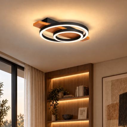 BRILAGI - Candeeiro de tecto LED PLANK LED/28W/230V 4000K 30x40 cm madeira