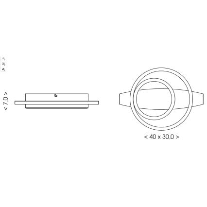 Brilagi - Candeeiro de tecto LED PLANK LED/28W/230V 4000K 30x40 cm madeira