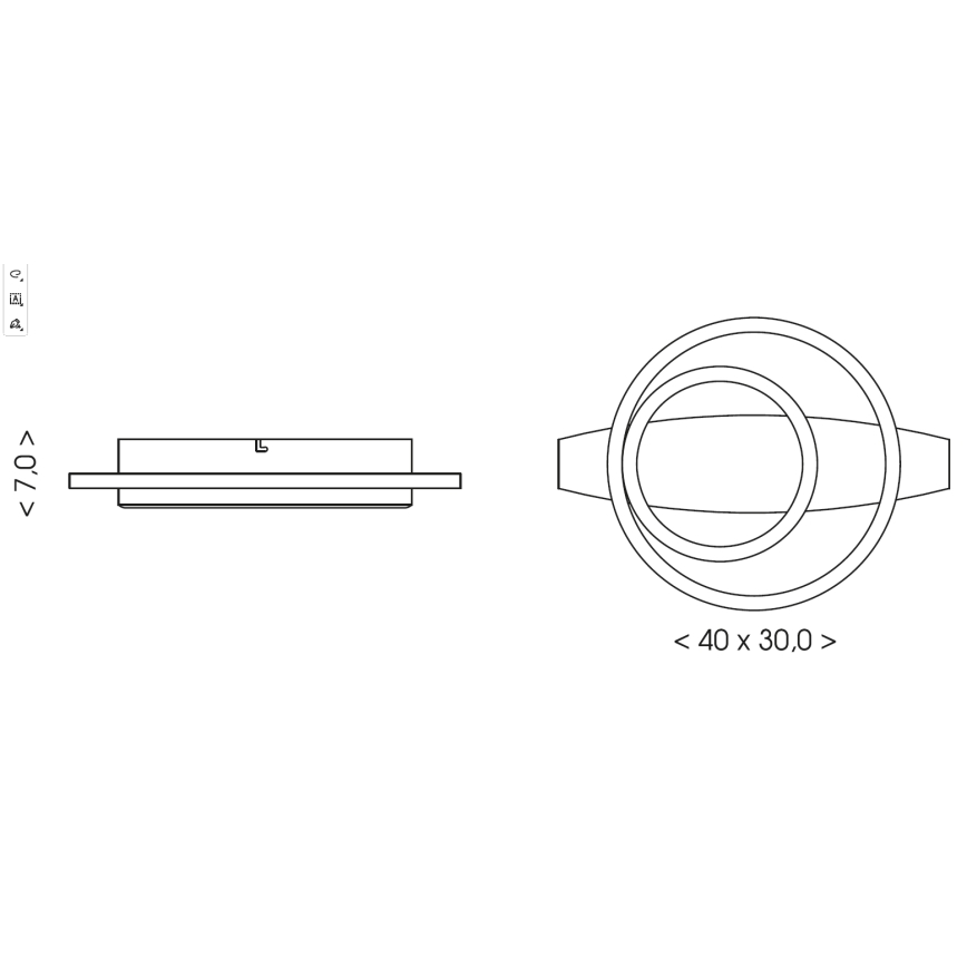 Brilagi - Candeeiro de tecto LED PLANK LED/28W/230V 4000K 30x40 cm madeira