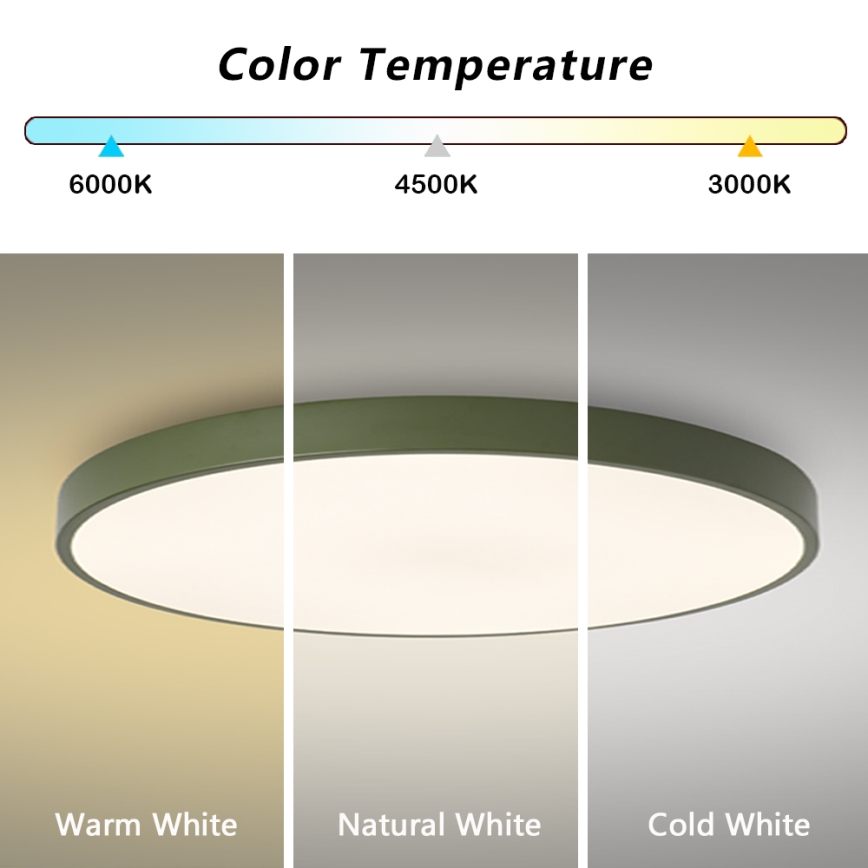 Brilagi - Luminária de teto POOL LED/100W/230V 3000/4000/6000K Ø 80 cm verde