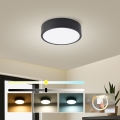 Brilagi - Candeeiro de tecto LED POOL LED/18W/230V 3000/4000/6000K Ø 20 cm preto