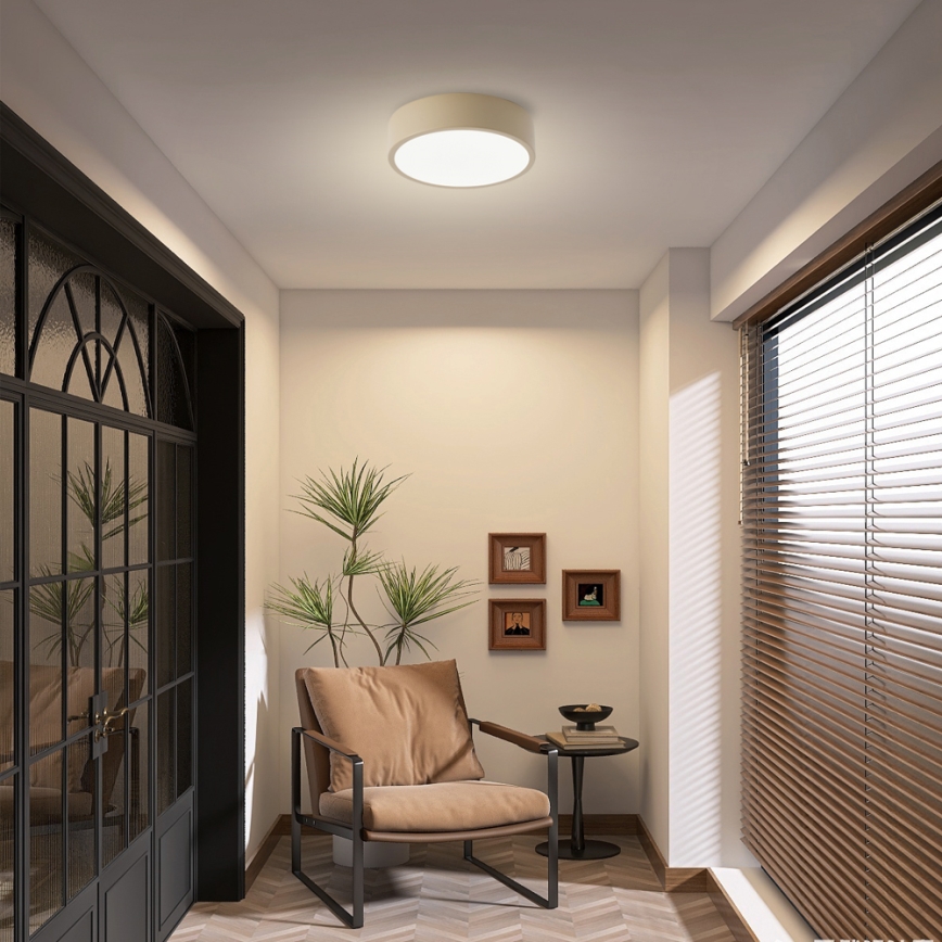 Brilagi - Luminária de teto LED POOL LED/18W/230V 3000/4500/6000K Ø 20 cm bege