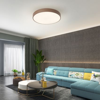 Brilagi - Luminária de Teto LED POOL LED/60W/230V 3000/4000/6000K Ø 50 cm castanha