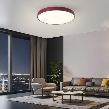 Brilagi - Luminária de teto LED POOL LED/60W/230V 3000/4000/6000K Ø 60 cm bordô