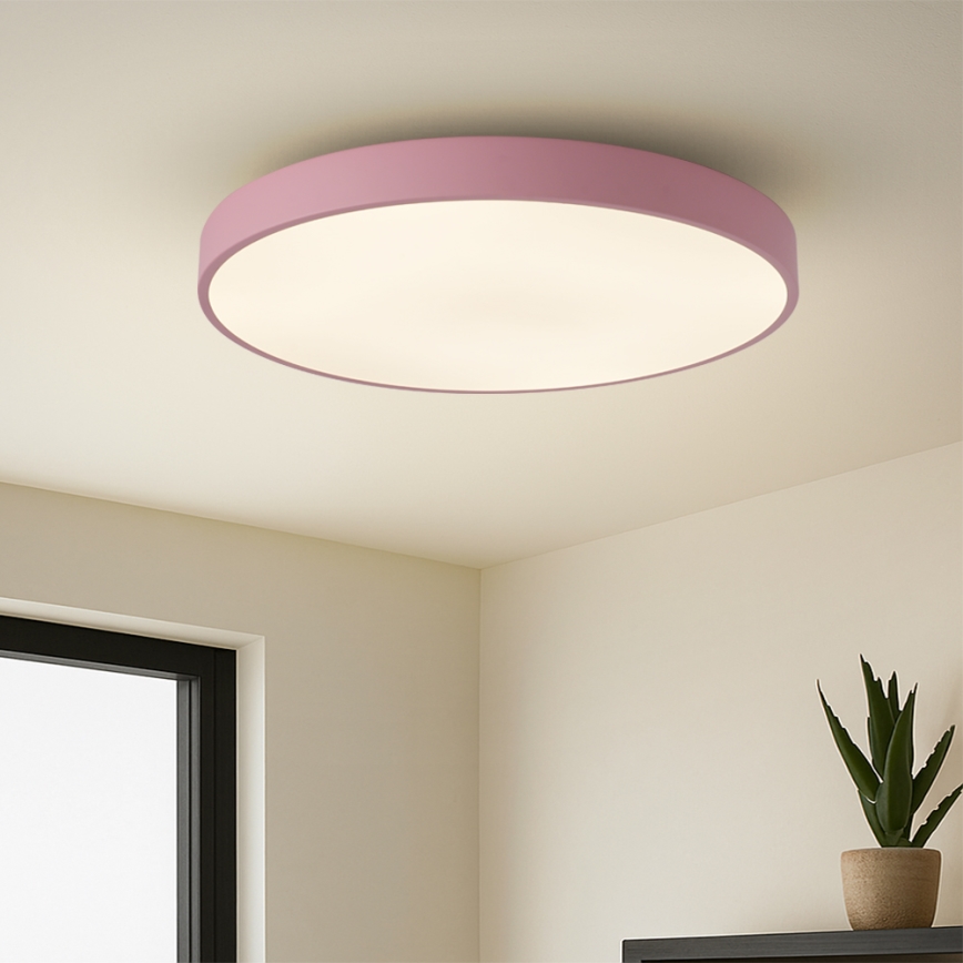 Brilagi - Candeeiro de tecto LED POOL LED/60W/230V 3000/4000/6000K Ø 60 cm rosa