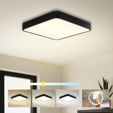Brilagi - Candeeiro de tecto LED POOL SQUARE LED/36W/230V 3000/4000/6000K 40x40 cm preto