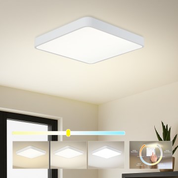 Brilagi - Candeeiro de tecto LED POOL SQUARE LED/36W/230V 3000/4500/6000K 40x40 cm branco