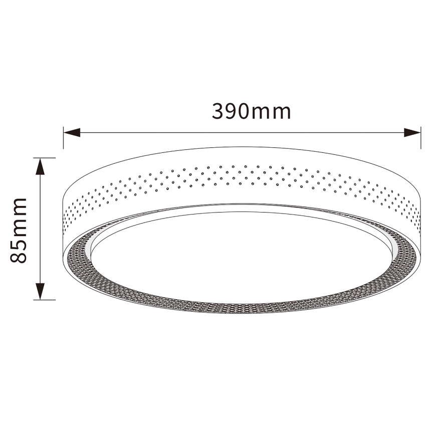 Brilagi - Candeeiro de teto LED dimerizável COCI LED/48W/230V 3000-6500K Ø 39 cm acabamento madeira/preto + controlo remoto