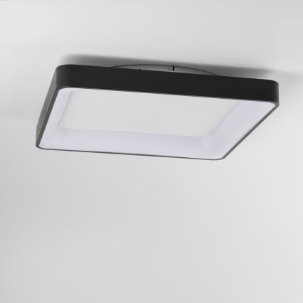 Brilagi - Luminária de teto LED dimerizável FALCON II LED/125W/230V 3000-6500K 60x60 cm preta + controlo remoto