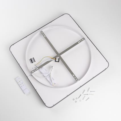 Brilagi - Luminária de teto LED dimerizável FALCON II LED/125W/230V 3000-6500K 60x60 cm preta + controlo remoto