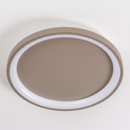 BRILAGI - Luminária de teto LED dimerizável FALCON SLIM LED/42W/230V 3000-6500K Ø 50 cm bege + controlo remoto