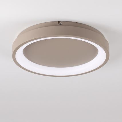BRILAGI - Luminária de teto LED dimerizável FALCON SLIM LED/42W/230V 3000-6500K Ø 50 cm bege + controlo remoto