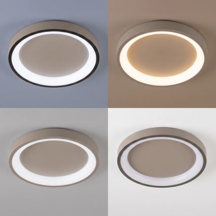 BRILAGI - Luminária de teto LED dimerizável FALCON SLIM LED/42W/230V 3000-6500K Ø 50 cm bege + controlo remoto