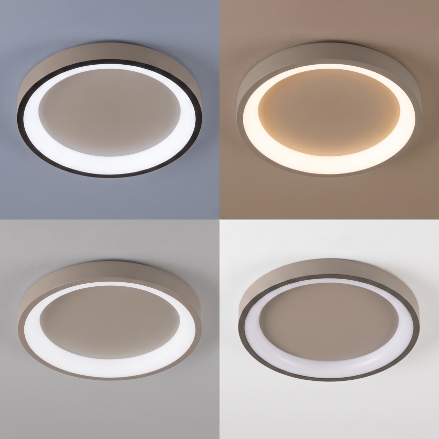 BRILAGI - Luminária de teto LED dimerizável FALCON SLIM LED/42W/230V 3000-6500K Ø 50 cm bege + controlo remoto