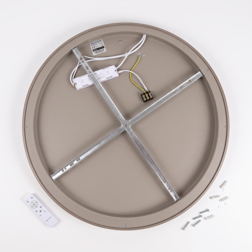 BRILAGI - Luminária de teto LED dimerizável FALCON SLIM LED/42W/230V 3000-6500K Ø 50 cm bege + controlo remoto
