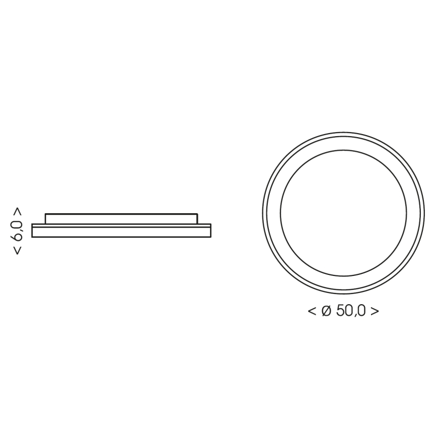 BRILAGI - Luminária de teto LED dimerizável FALCON SLIM LED/42W/230V 3000-6500K Ø 50 cm bege + controlo remoto