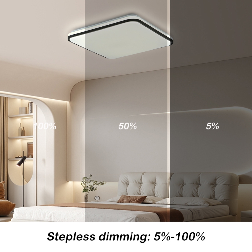 Brilagi - Candeeiro de teto LED dimerizável SMART LED/24W/230V 43x43 cm 3000-6000K Wi-Fi Tuya Beacon + controlo remoto