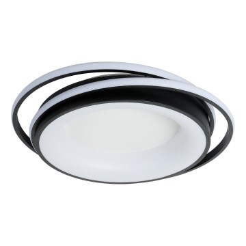 Brilagi - Candeeiro de tecto LED regulável IRIS LED/84W/230V 3000-6000K 47x51 cm preto + controlo remoto