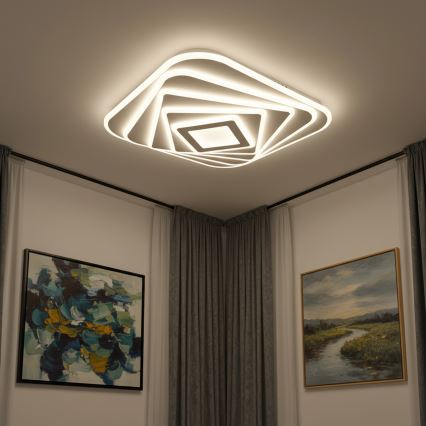 Brilagi - Luminária de teto LED regulável MODERN LED/210W/230V 3000-6000K 55x55 cm + controlo remoto